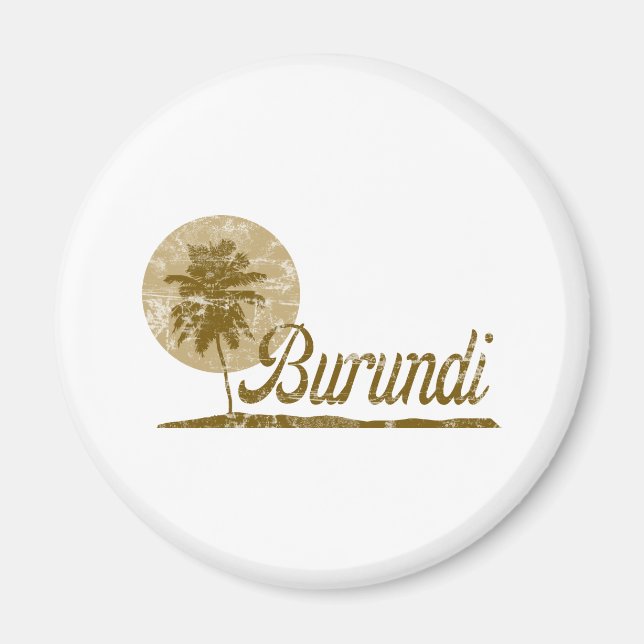 Handflatan Träd Burundi Magnet (Framsidan)