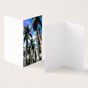 Handflatan Träd-designkort Kort