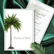 Handflatan Träd Elegant bröllop Modern Chic Rehear