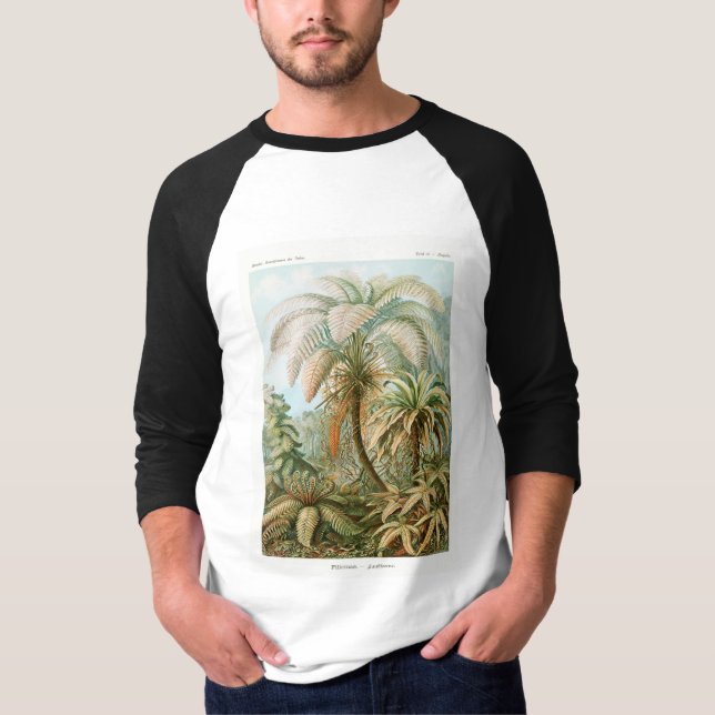 Handflatan Träd Ernst Haeckel T Shirt (Framsida)