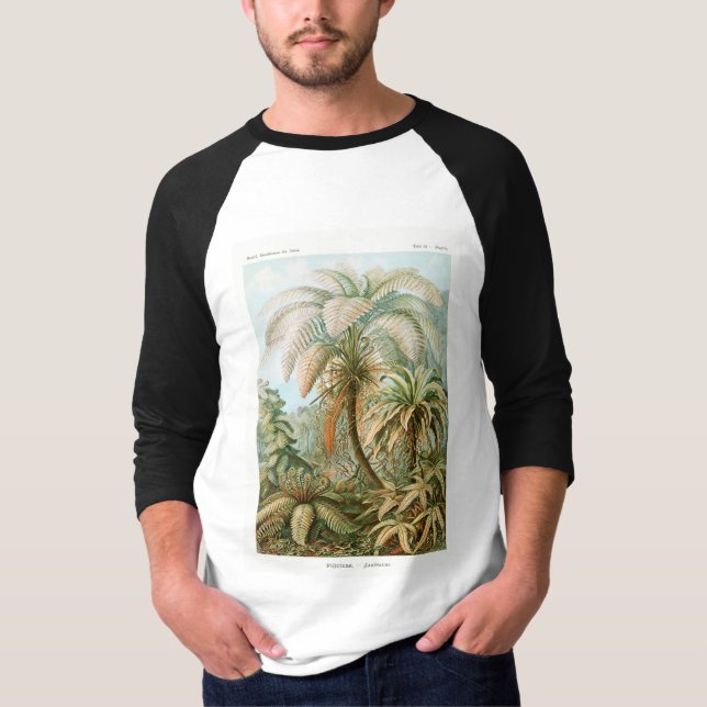 Handflatan Träd Ernst Haeckel T Shirt (Framsida)