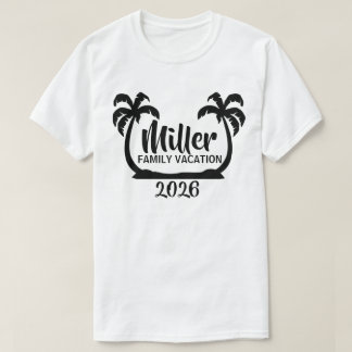 Handflatan Träd Family Vacation T-Shirt