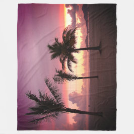 Handflatan Träd Fleecefilt