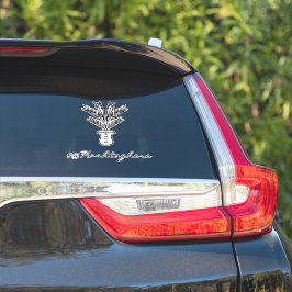 Handflatan Träd Hand plockade Namn-bilparkering Klistermärken