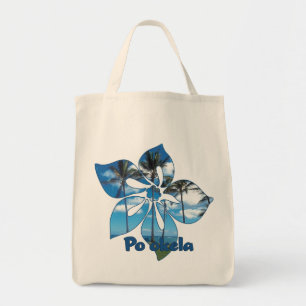 "Handflatan Träd Hibiscus" Livsmedel Tote Tygkasse