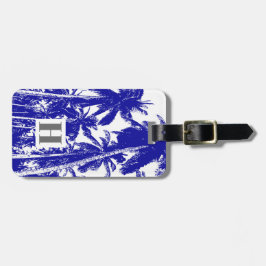 Handflatan Träd i en förskönad utformning Bagagebricka