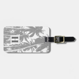 Handflatan Träd i en förskönad utformning Bagagebricka