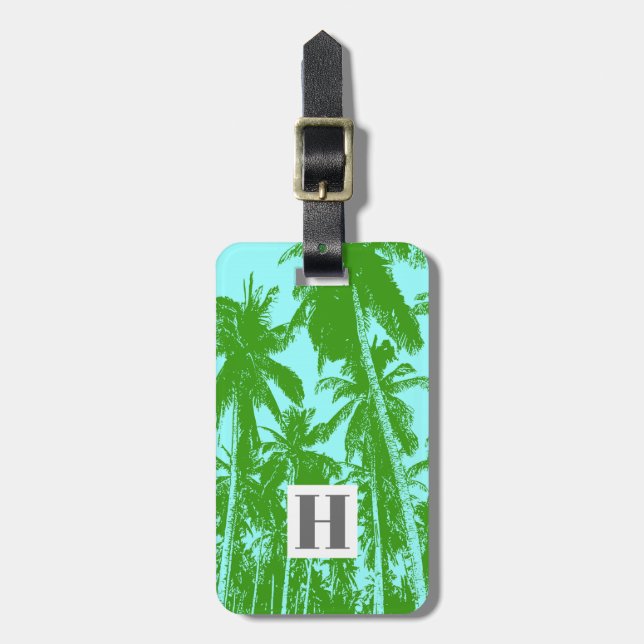 Handflatan Träd i en förskönad utformning Bagagebricka (Vertikal Framsida)