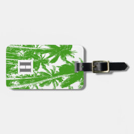 Handflatan Träd i en förskönad utformning Bagagebricka