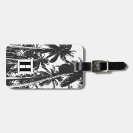 Handflatan Träd i en förskönad utformning Bagagebricka