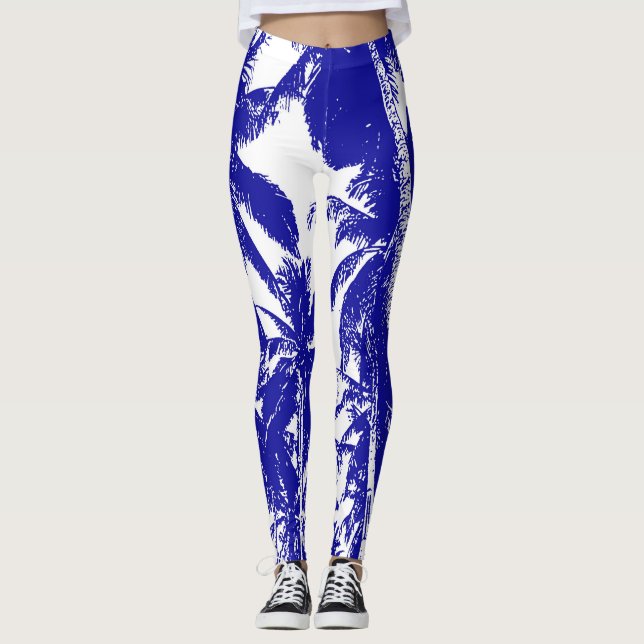 Handflatan Träd i en förskönad utformning Leggings (Framsida)