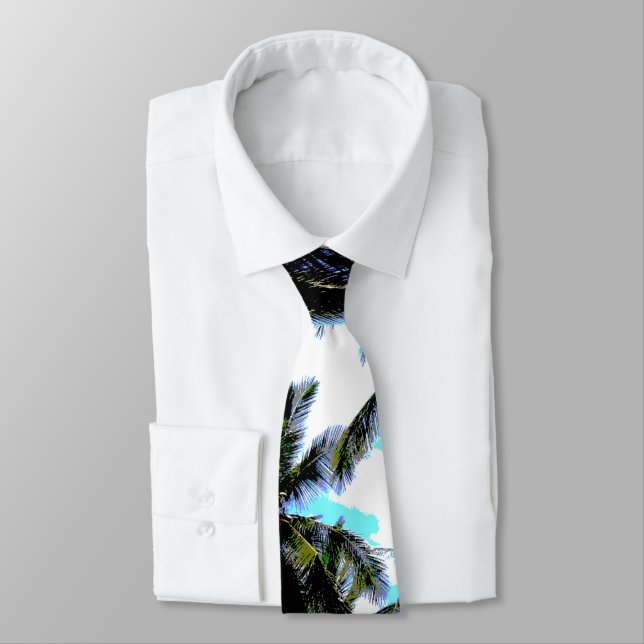 Handflatan Träd i en förskönad utformning Slips (Bunden)