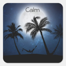 Handflatan träd i månljuset