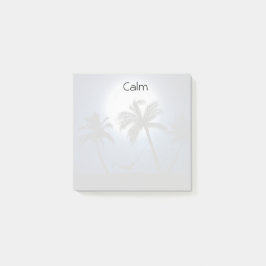 Handflatan träd i månljuset post-it block