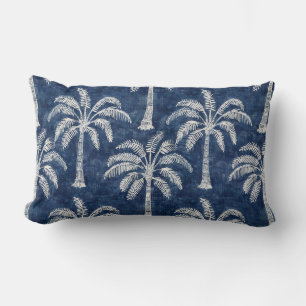 Handflatan Träd Indigo Blue Lumbar Pillow Lumbarkudde