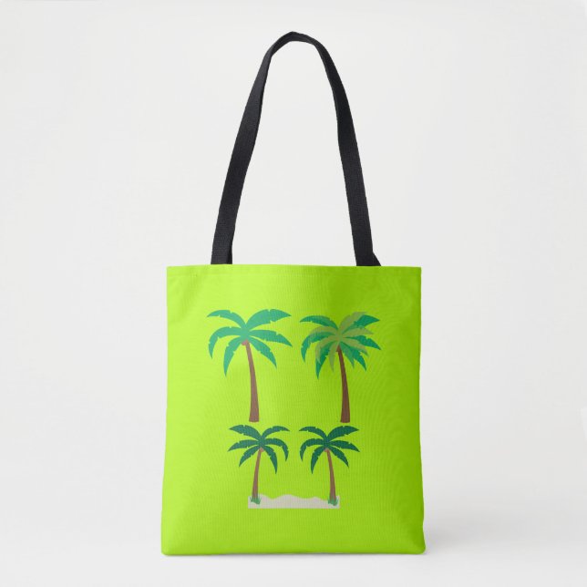 Handflatan Träd, Lime Green Summer Tygkasse (Framsida)