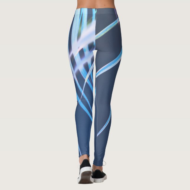Handflatan Träd Löv Minimalism sketch Leggings (Baksida)