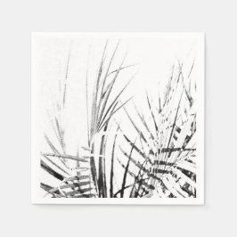 Handflatan Träd Löv Minimalism sketch Pappersservett