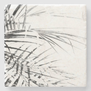 Handflatan Träd Löv Minimalism sketch Stenunderlägg