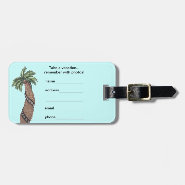 Handflatan Träd med filmrullning insvälld runt lug Bagagebricka (Horisontell Framsida)