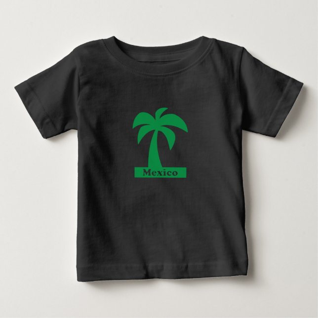 Handflatan Träd (Mexiko Vacation) - Baby Bra Jerse T Shirt (Framsida)
