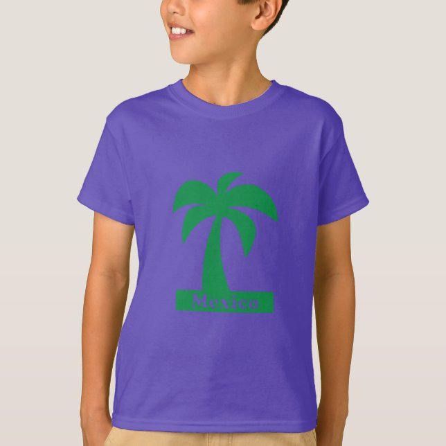 Handflatan Träd (Mexiko Vacation) - Barns grundläg T Shirt (Framsida)