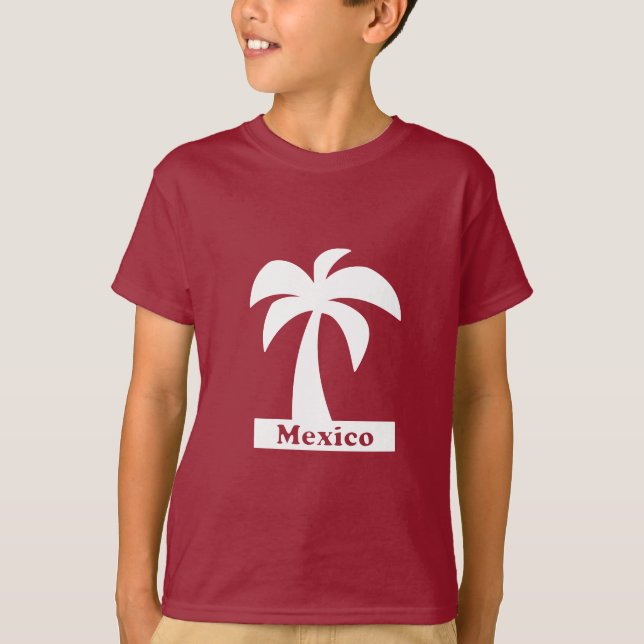 Handflatan Träd (Mexiko Vacation) - Barns grundläg T Shirt (Framsida)