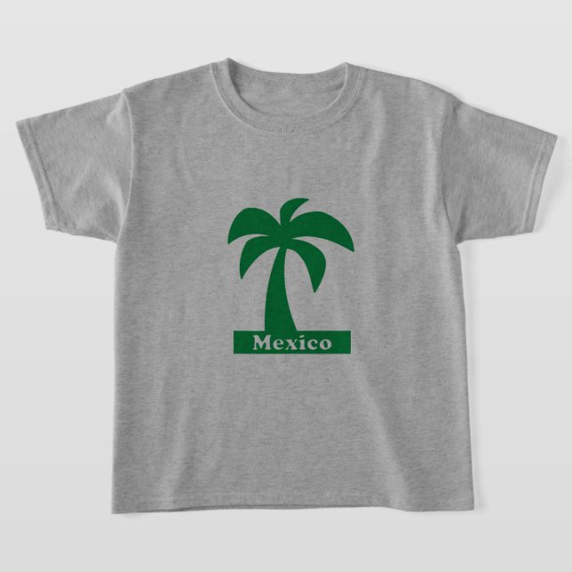 Handflatan Träd (Mexiko Vacation) - Barns grundläg T Shirt (Laydown)