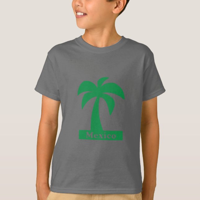 Handflatan Träd (Mexiko Vacation) - Barns grundläg T Shirt (Framsida)