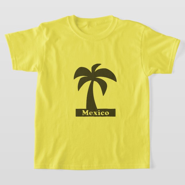 Handflatan Träd (Mexiko Vacation) - Barns grundläg T Shirt (Laydown)