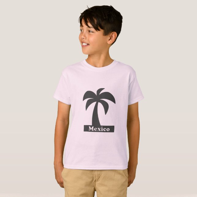 Handflatan Träd (Mexiko Vacation) - Barns grundläg T Shirt (Hel framsida)