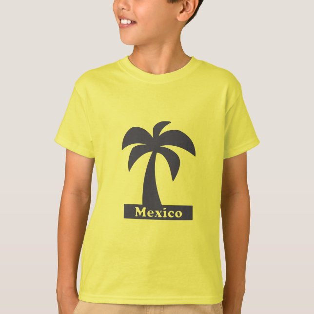 Handflatan Träd (Mexiko Vacation) - Barns grundläg T Shirt (Framsida)