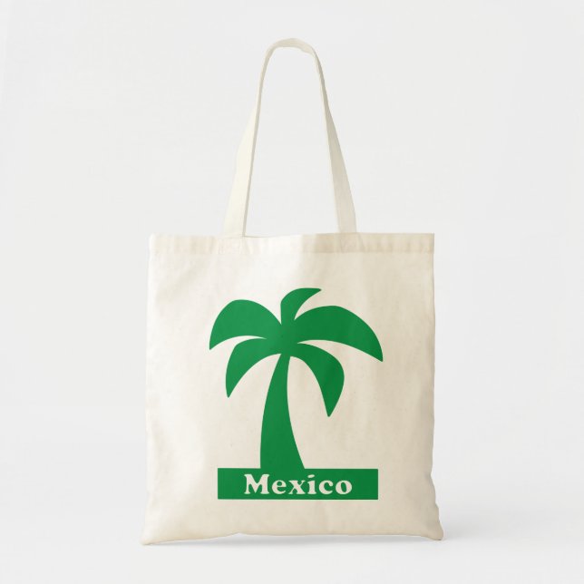 Handflatan Träd (Mexiko Vacation) - Budgetsumma Tygkasse (Framsidan)