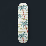 Handflatan träd mönster mini skateboard bräda 18,5 cm<br><div class="desc">För älskare i handflatan träd</div>