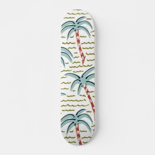 Handflatan träd mönster mini skateboard bräda 18,5 cm (Framsida)
