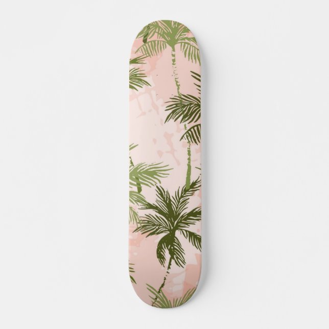 Handflatan träd mönster mini skateboard bräda 18,5 cm (Framsida)