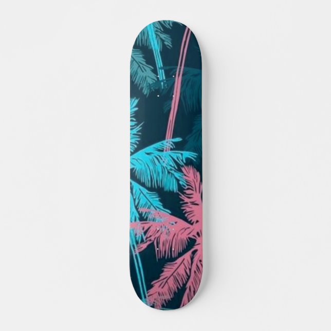 Handflatan träd mönster mini skateboard bräda 18,5 cm (Framsida)