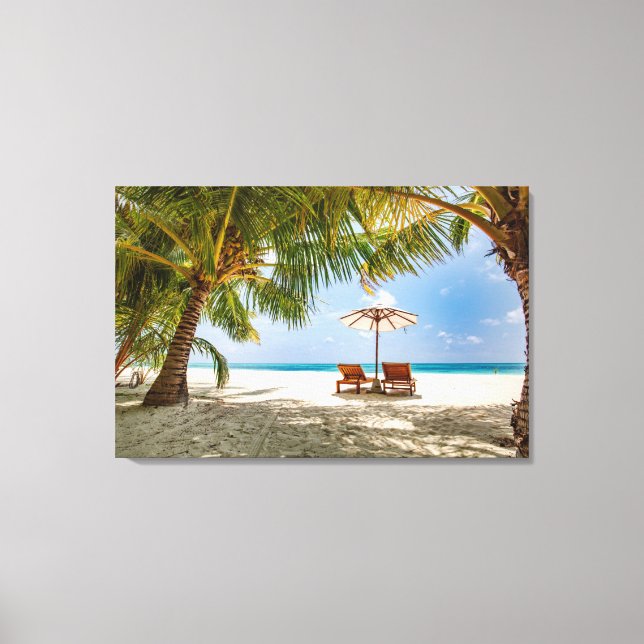 Handflatan Träd | MOODY HIMLAR Canvastryck (Framsida)