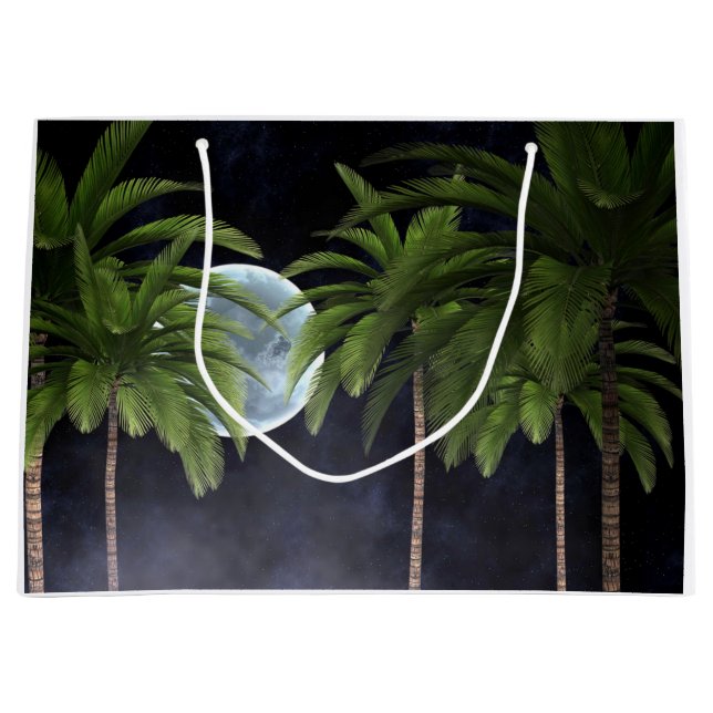 Handflatan Träd mot Måne (Framsidan)