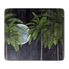 Handflatan Träd mot Måne