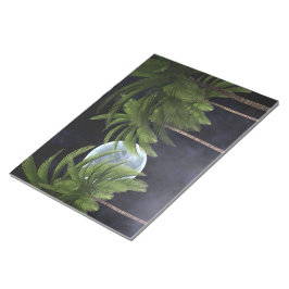 Handflatan Träd mot Måne Anteckningsblock