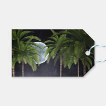 Handflatan Träd mot Måne