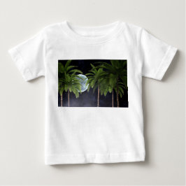 Handflatan Träd mot Måne T Shirt