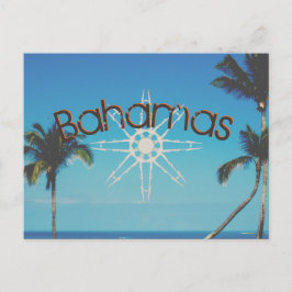 Handflatan Träd nära havet Vykort