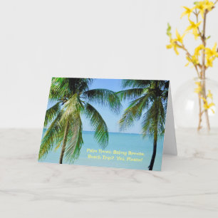 HANDFLATAN TRÄD, OCEAN BREEZE. BEACH RESA? JA, SNÄ KORT