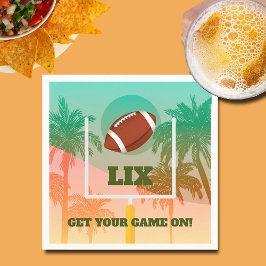 Handflatan Träd och fotbolls-EM Party Pappersservett