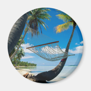 Handflatan Träd och Hammock Magnet