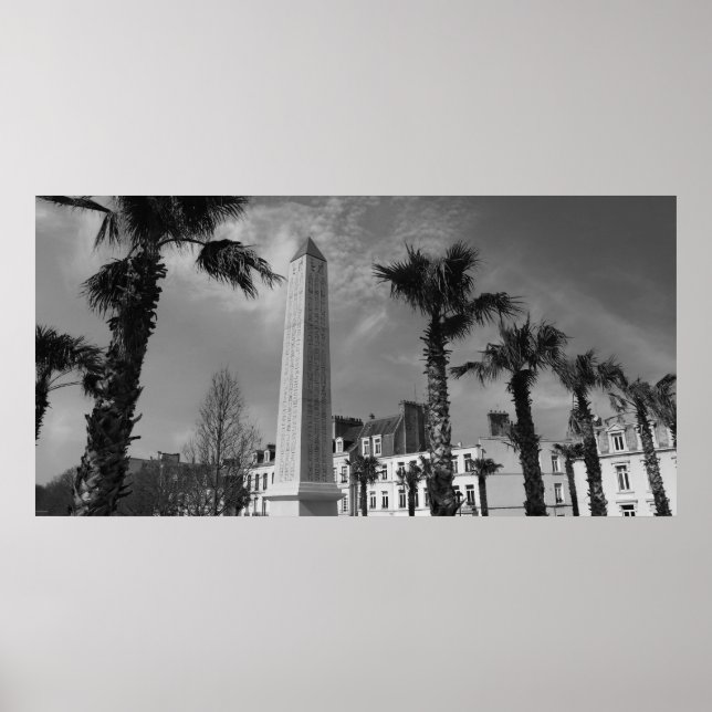 Handflatan Träd och Obelisk, Boulogne-sur-Mer, Fra Poster (Framsidan)