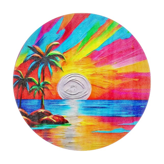 Handflatan Träd och solnedgång (Framsidan)