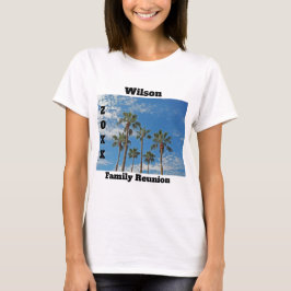 Handflatan Träd Paradise Family Reunion Keepsaké T Shirt